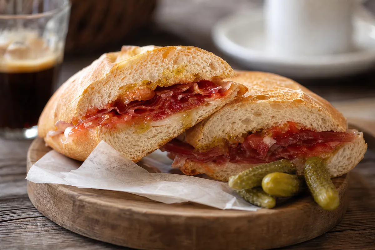 Bocadillo artesanal en pan pitufo, La Tradición